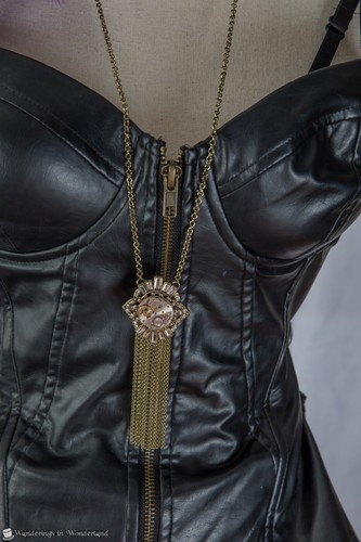 Purple Black Steampunk Costume Ex-Small Ladies Goth Burlesque Halloween - Picture 4 of 8