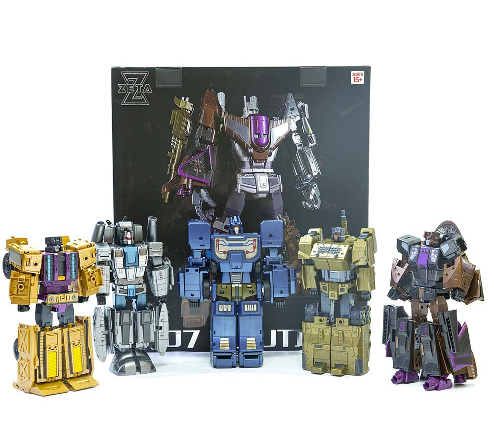 Zeta Toys ZA-07 Bruticon Bruticus Metal Chest Version Set of 5