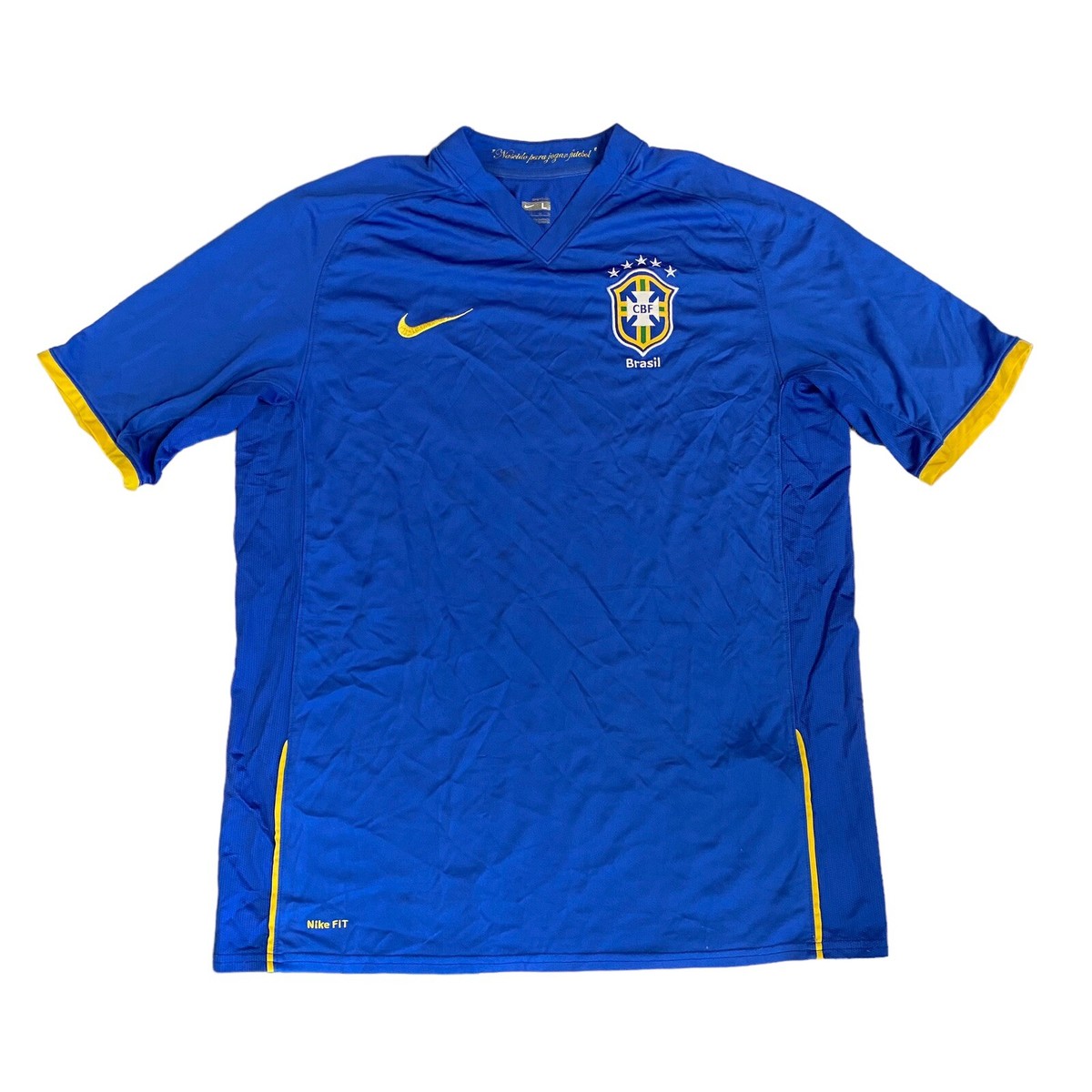 BRASIL SOCCER FOOTBALL SHIRT JERSEY NIKE SIZE LARGE | eBay