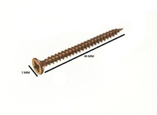 Pozi chip board wood screws countersunk yellow 4 x 50 mm pack size 2400