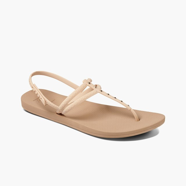 Reef Womens Escape Lux T Stud Beige Slingback Sandals 9 Medium (b M) BHFO 3411 for sale online 