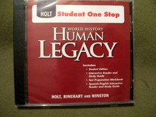 Holt Student One Stop World History Human Legacy CD-ROM BRAND NEW