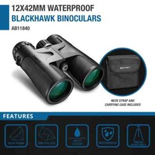 Barska AB11840 Zoom 12x 42mm Blackhawk Waterproof BAK4 Roof Prism Lens Binocular