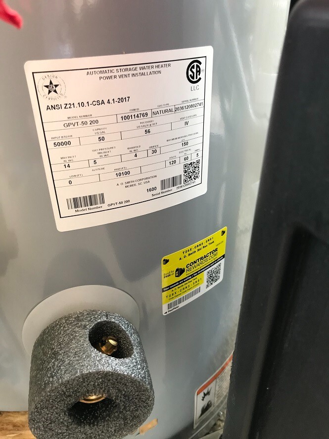 AO Smith Gpvt-50 Gallon Promax Power Vent 6 YR Gas Water Heater for sale  online | eBay