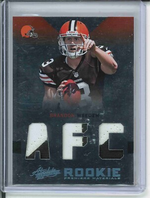 Brandon Weeden 2012 Panini Absolute - Rookie Premiere Materials AFC Prime #205