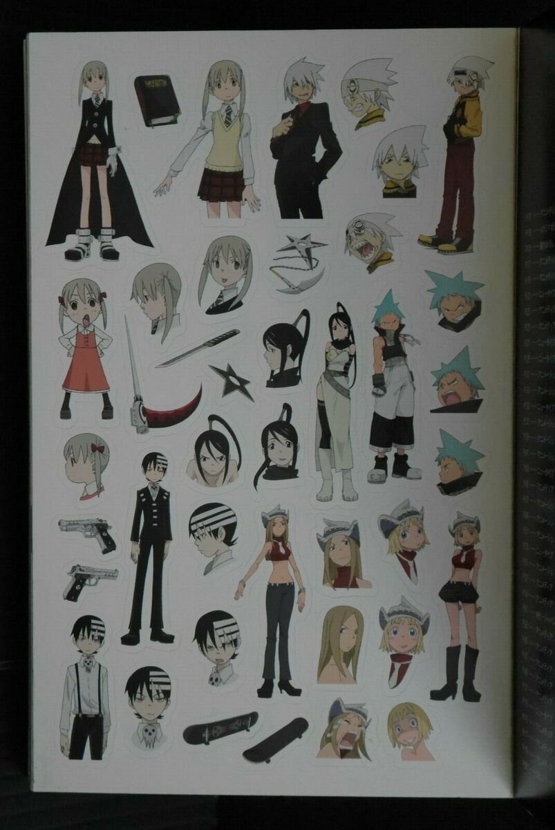 TV Anime Soul Eater Sticker & Postcard Book - JAPAN