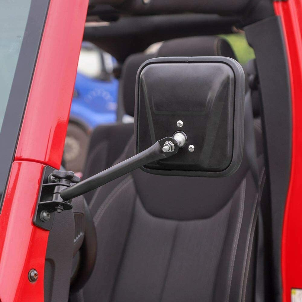 Side Mirrors Quick Release Doors Off Mirrors for Jeep Wrangler TJ JK
