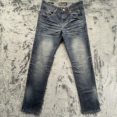 CJ Black Jeans Mens 29x32 Blue Skinny Slim Flex Distressed