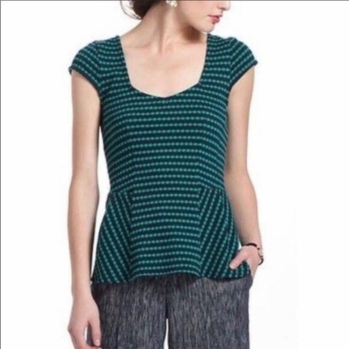 anthropologie postmark peplum top