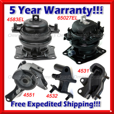 M159 Fits 2006-2008 Honda Pilot 3.5L 2WD Engine Motor & Trans Mount Set 5pcs