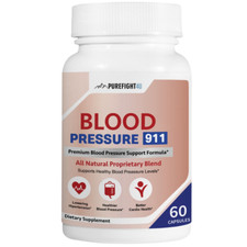 Blood Pressure 911 Support Supplement - All Natural Healthy Heart 60 Capsules