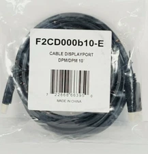 Cable DisplayPort Male to Male DPM 10 (10 ft, Black) F2CD000b10-E