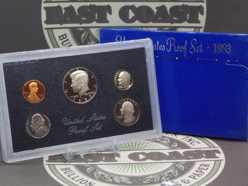 1983 "S" U.S. Mint Clad PROOF Set (5 Coin) East Coast Coin & Collectables, Inc.