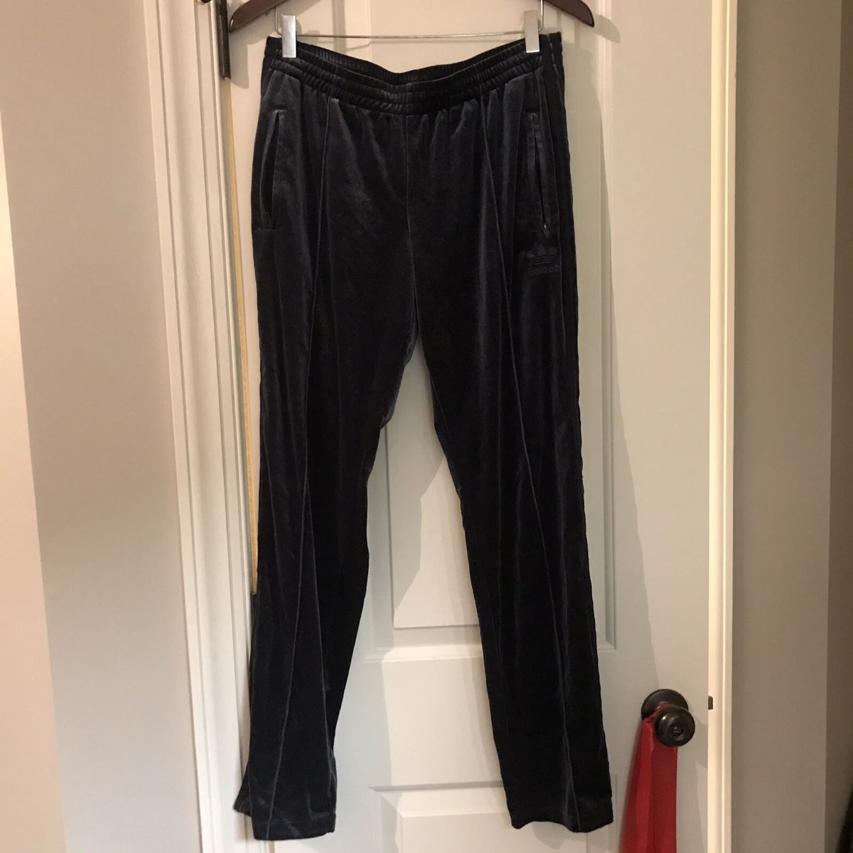 Bære Elektrisk Utænkelig Adidas Originals Velvet Vibes Velour Track Pants Firebird Luxe M Navy | eBay