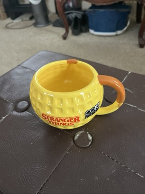 Netflix Stranger Things Waffle with Butter and Syrup 18oz Yellow 3D Ceramic Mug