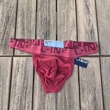 C-IN2 men roman RED core cotton classic Thong G-string underwear size S M L XL