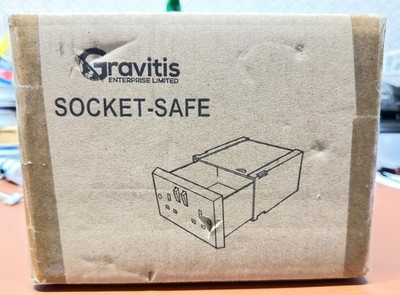 STECKDOSENSAFE Doppel-UK-Stecker Steckdose Wand Sicherheit Geheimnis Versteckt Stash-Box Verdeckt