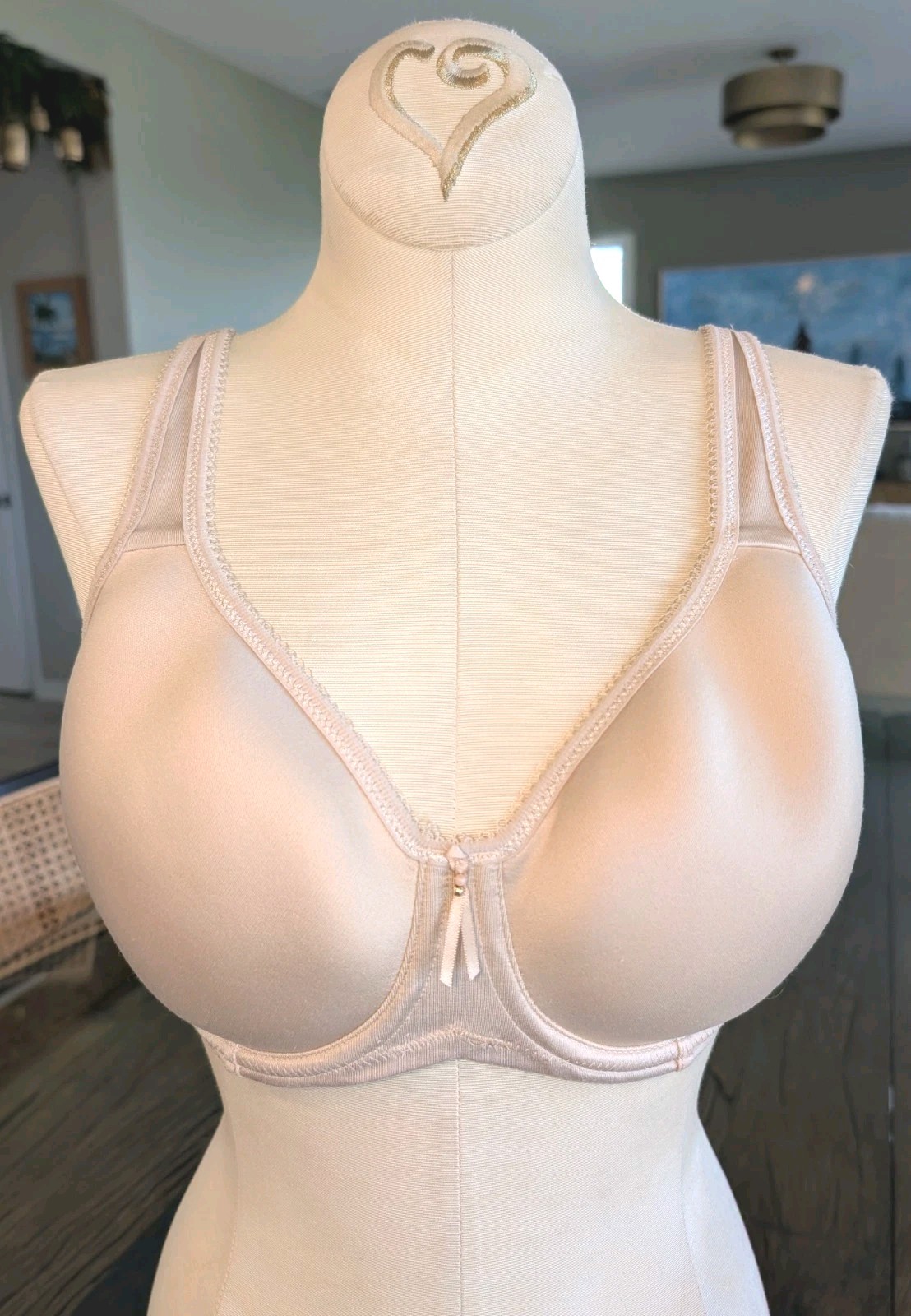 Wacoal 32DD Basic Beauty Seamless Underwire Sand … - image 1