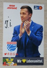 IGOR JOVOVIC Mitteldeutscher BC SYNTAINICS Basketball Signiert Autogrammkarte AK