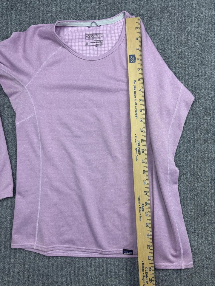 Patagonia Shirt Womens XS Purple Capilene Midweight Baselayer Crew Long Sleeve - Image 4 of 4