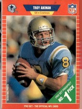 Troy Aikman #490 Prices [Rookie] | 1989 Pro Set | Football Cards