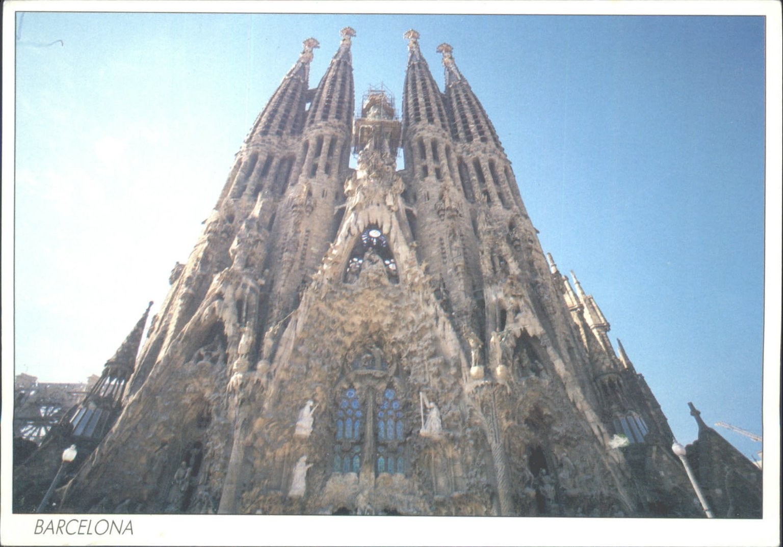 TRIANGLE POSTALS Sagrada Familia Postcard Barcelona 1998 Gaudí