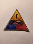 WW2 1st Armored Corps Patch, Ribbed Weave Embroidery Variation  — photo 1