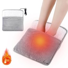USB Foot Warmer Electric Heating Pad Soft Plush Thermal Feet Heater For Home USA