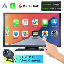 Portable Wireless Car Stereo Apple Carplay  Android Auto 9in GPS Mirror Link