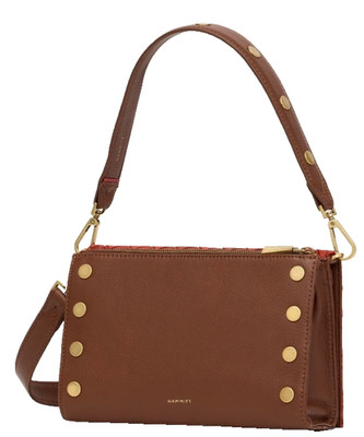 Hammitt Brown Montana Small Monarch Convertible Clutch Shoulder Bag NWT $545
