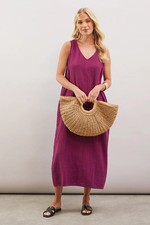 Wallis Plum Shift Dress Womens Daywear Dresses