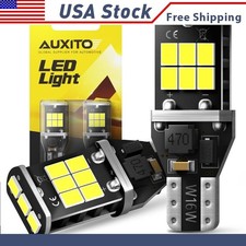 2 Pcs Led Reverse Back Up Light Bulb 921 912 W16w T15 T16 Super White 6500k 24x