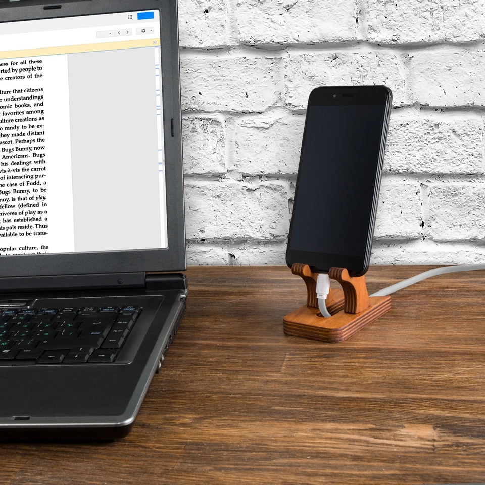 Rostmary Wooden Cell Phone Holder Tablet Stand for Desktop – Ideal for iPhone... - Image 4 of 4