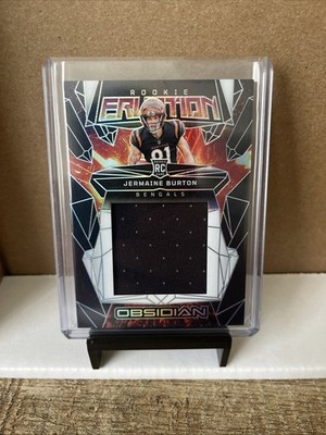 Panini Obsidian 2024 Rookie Eruption Jermaine Burton Bengals Memorabilia ERM-JBN
