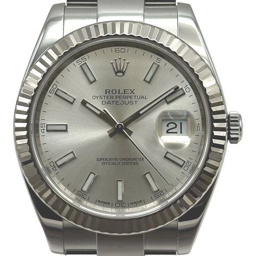 ROLEX Datejust 41 126334 41mm WG Silver Dial Automatic Watch 2017 #OKW548