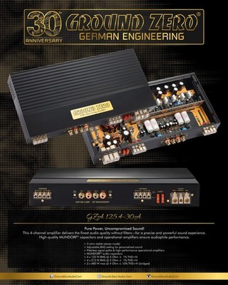 Ground Zero GZA 125.4-30A 4 Kanal Verstärker Endstufe Highend SQ 860W RMS