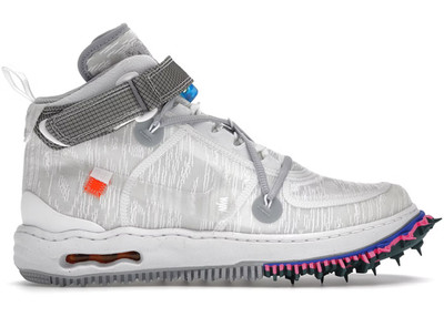 Nike Air Force 1 Mid Off White White DO6290-100 Size 6 