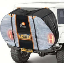 IC ICLOVER Bike Cover for Transport on Rack, ‎For 2 Bikes, Black 