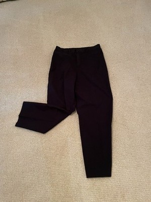 Rafaella Women's  size 12 Black Cotton front zip w/button pants