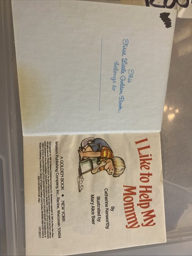 A First Little Book “I Like To Help My Mommy” 1981 1st Edition - Picture 4 of 9