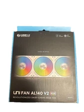 Lian-Li Uni Fan Al V2 ARGB PWM Case Fan - 140mm white