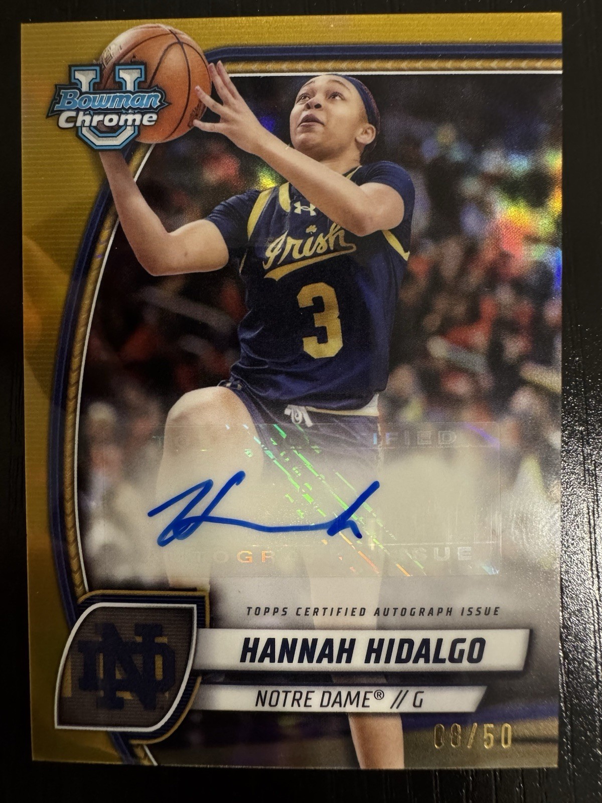 2024-25 Bowman University Chrome - Chrome Prospect Autographs Hannah Hidalgo #26