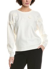 T Tahari Embroidered Sweater Women's