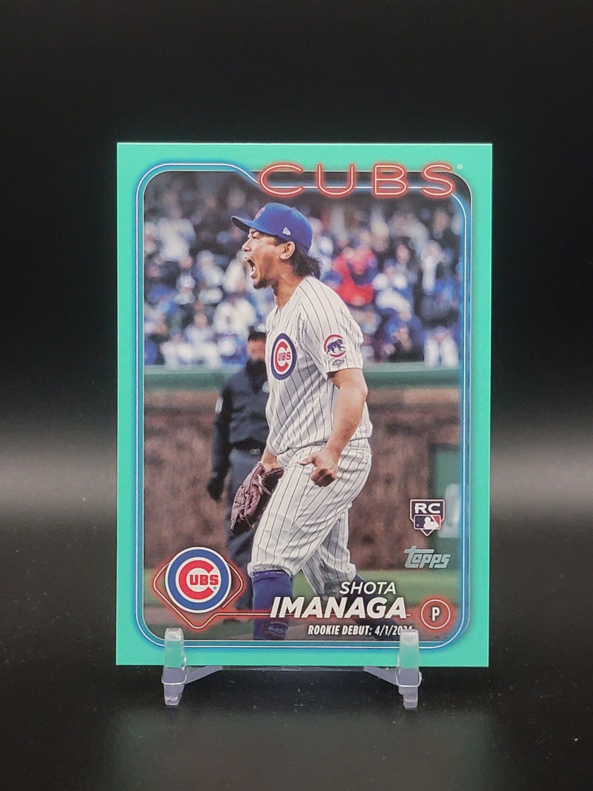 2024 Topps Update Shota Imanaga RC AQUA FANATICS EXCLUSIV Rookie Debut Cubs
