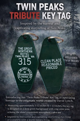 #ad #ad TWIN PEAKS Inspired Great Northern Hotel Inspired Keytag SHIPS FROM USA $6.99