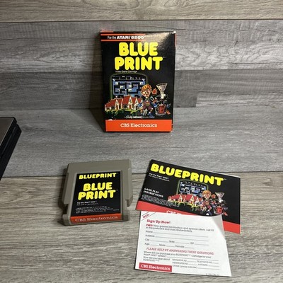 Blueprint (Atari 5200, 1984) With Box manual Registration Card No overlay