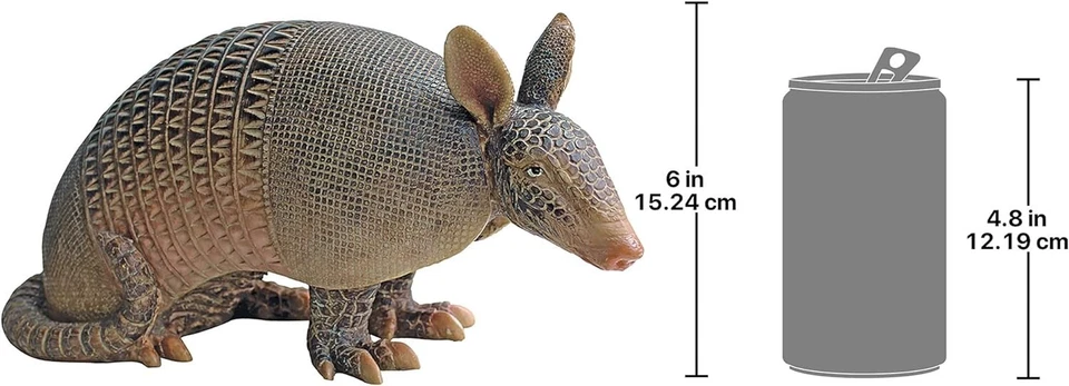 Figura Armadillo Poliresina Fundida a Mano Única - Regalo Perfecto Hogar y Jardín Foto 4 de 4