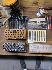 VINTAGE LOT  CRAFTOOL LEATHER STAMPING TOOLS 60 PIECES