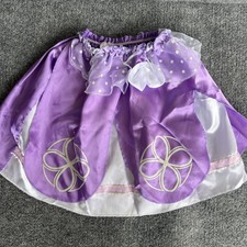 Disney Fantasy Play Princess skirt Sz 4-6x Elastic Waist purple white lace