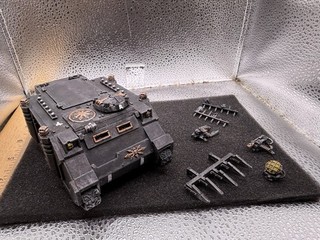 Warhammer 40k Chaos Space Marines Rhino & Bits Painted Games Workshop